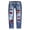 Red, variant on Aayomet Women Jean Jumper Pants Women's Autumn And Winter Valentine's Day Jeans Printed Hole Thickened Trousers,Red L
