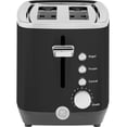 thumbnail image 1 of Tostadora GE de 2 rebanadas, acero inoxidable negro, 7 niveles de tostado, 850 W, 1 of 8