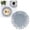 A, variant on Woven Cotton Placemat Table Mat Heat-Resistant Pot Cushion 7.1in 18cm Light Gray