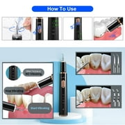 Plaque Remover for Teeth, Tartar Remover for Teeth with 3 Modes and 4 Replaceable Cleaning Heads