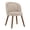 Light Camel, variant on Dycanpo Upholstered Dining Chairs Set of 4, Wooden Dining Side Chairs with Curved Backrest & Individual Back Cushion, Linen-Fabric