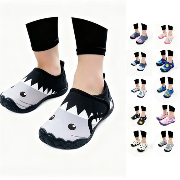 Gyujnb Pull on Water Shoes Smooth Upper Round Toe Flat Sole Lightweight Outdoor Casual Footwear (Unisex),30.00