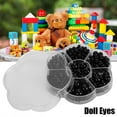 thumbnail image 2 of Ojos de Seguridad de plástico, 612 Piezas Todos los Ojos de mu?eca artesanales Negros para títeres de Animales de Peluche y Ositos de Peluche Amigurumi 3 mm 4 mm 5 mm 6 mm 8 mm 10 mm 12 mm EOTVIA NO, 2 of 6