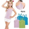 thumbnail image 2 of zbxnLI Toddler Girls Tank Tops 4 Pack Sleeveless Ribbed Basic Undershirts Dance Tank Shirts for Little Girls, 2 of 6