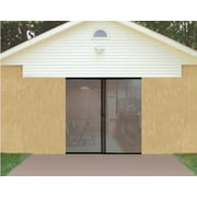 Garage Screen Door with Magnetic Center Snap Closure - 8'W x 7'L