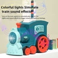 thumbnail image 3 of Creative Domino Rally Electric Train Set For AMERTEER Fun And Colorful Domino Rally Train Building Stacking Block Creative Educational Toy Game, 3 of 7