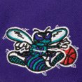 thumbnail image 3 of Men's Mitchell & Ness White/Purple Charlotte Hornets Retro Sport Color Block Script Snapback Hat, 3 of 4