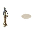 thumbnail image 1 of Figura de mujer africana,Estatua artesanal de una dama tribal africana,hecha a mano,para cafetería.,Figura femenina artesanal de resina africana,Alfombra de área,Alfombra decorativa redonda, 1 of 8