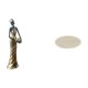 thumbnail image 1 of Figura decorativa ligera de una mujer tribal africana, ideal para hoteles. Incluye alfombra redonda de 60 cm para interiores, con base antideslizante., 1 of 8