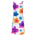 thumbnail image 5 of HomeGardon,Nightgowns for Women Sleepwear,Women's Spring and Summer Vacation Button V-neck Strap Top Dress,S-XXL, 5 of 7