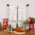 thumbnail image 3 of SM-XLHN Christmas Kitchen Towels Set of 2, 18x26 Inch Merry Christmas Dish Towels Hello Winter Christmas Decor Seasonal Winter Christmas Decorations for Home Drying Dishcloth, 3 of 6