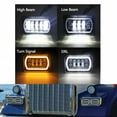 thumbnail image 3 of 4X6 Inch LED Head Light Lamp DRL Headlight Crystal Clear Hi-Lo Beam DRL Light for Wrangler Truck, 3 of 8