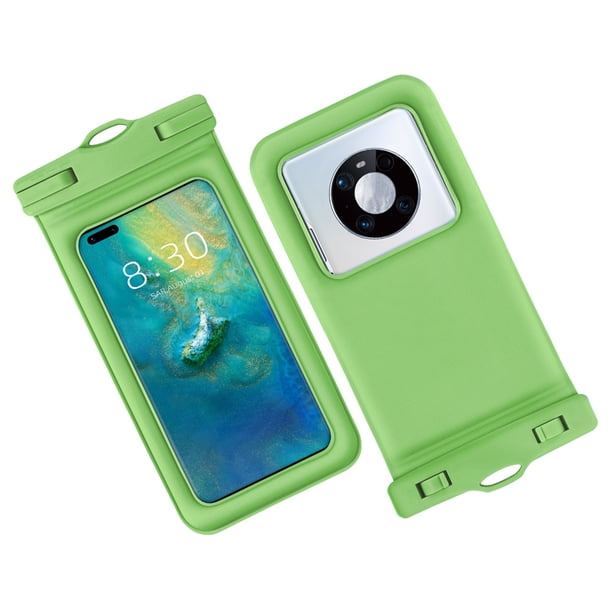 Pisexur - Funda impermeable para teléfono (IPX8) para hombre, ideal para playa, con cordón, compatible con teléfonos de hasta 7,2 pulgadas, para niños y organizador de dispositivos electrónicos.