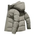 thumbnail image 4 of Chaqueta corta de plumas para hombre, ropa de diseñador de lujo, ropa de protección contra el frío de invierno 2024, abrigo grueso con capucha, precio alto, 4 of 5