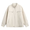 thumbnail image 4 of DayScoop Mens Casual Jackets Fall Outerwear Long Sleeve Solid Color Winter Fashion Outdoor Business Pocket Outer Tops, 4 of 6