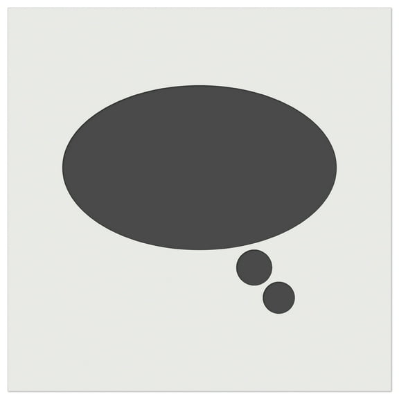 Thought Speech Bubble Solid DIY Cookie Wall Craft Stencil - 5.5 Inch