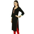 thumbnail image 3 of Phagun Ethnic Designer Women Rayon Solid Casual Kurti Kurta Tunic Dress, 3 of 4