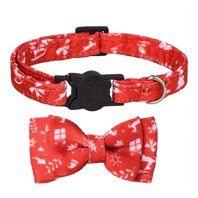 Collar navideño para perros con pajarita Collares para mascotas para perros pequeños, medianos y grandes