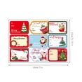 thumbnail image 2 of 2 Sheets Label Stickers Color Self Adhesive Paper Tags Stickers For/ 2 Christmas gift tag stickers, 2 of 5