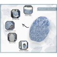 thumbnail image 3 of Essential 2-Piece Bathroom Contour and Toilet Lid Cover Set, Plush Microfiber Contour Rug and Non-Slip Toilet Lid Cover, Ultra Absorbent, Quick-Dry, Machine Washable, Blue, 3 of 9