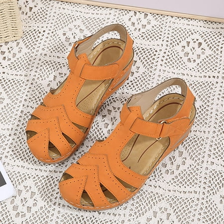 

eczipvz Walking Shoes Women Sandals Women Flip Flops with Arch Support High Increased Flower Platform Sandals for Women Dressy Summer Wedge Shoes