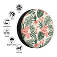 thumbnail image 4 of Sikiie Lilies Flowers PVC Leather Spare Tire Wheel Cover Spare Tire Cover, for Car Truck SUV Camper Trailer Universal Fit(14-17in)-17 inch, 4 of 6