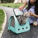 thumbnail image 1 of Mochila Transportadora para Gatos Plegable de Nylon con Malla Transpirable y Ventilada, Bolsa para Mascotas Portátil de Gran Capacidad para Caminatas y Viajes al Aire Libre, Adecuada para Mascotas, 1 of 6