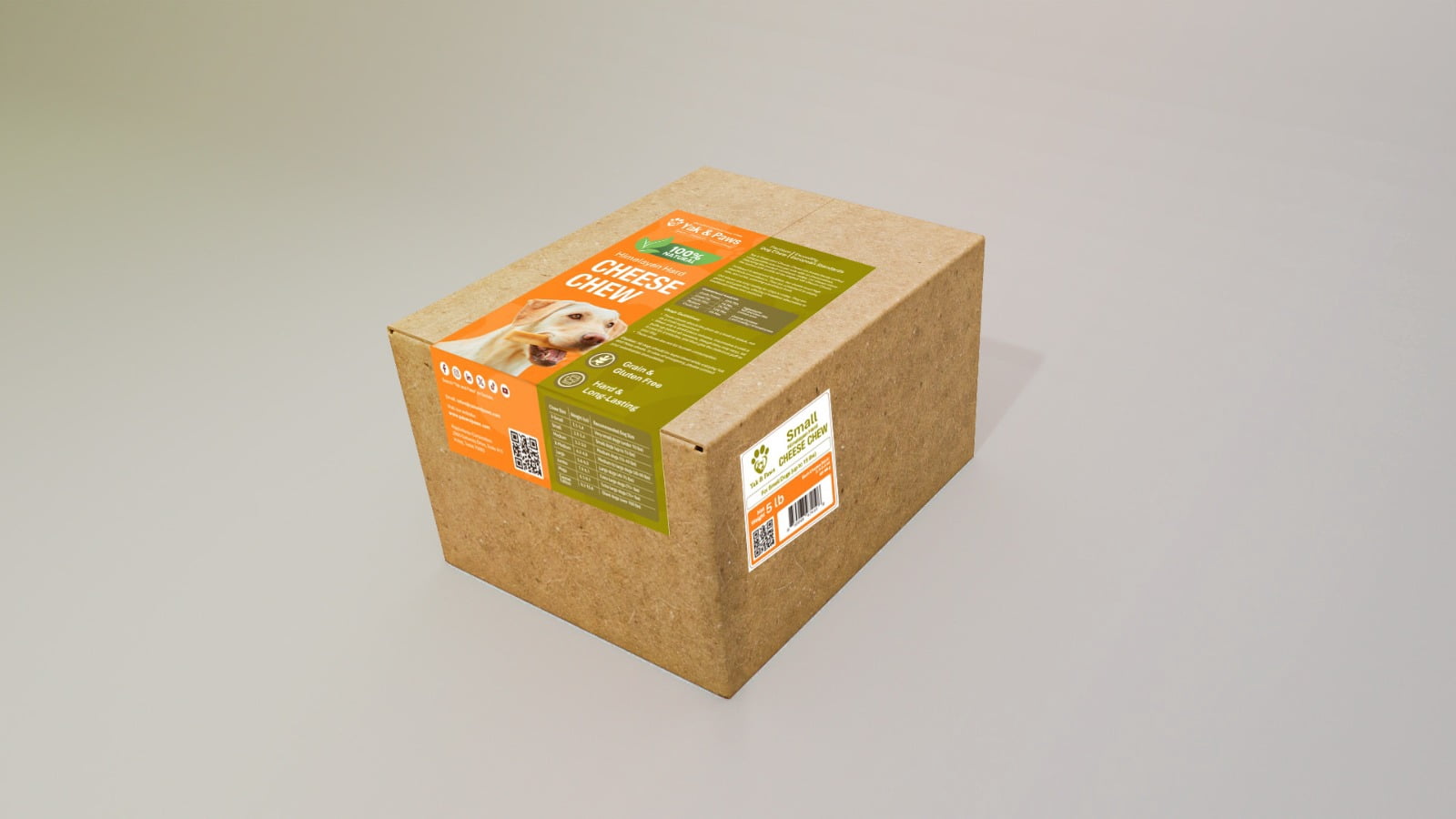 Yak & Paws Yak Cheese Chew SMALL (2.1-2.4 oz) - 5 lb