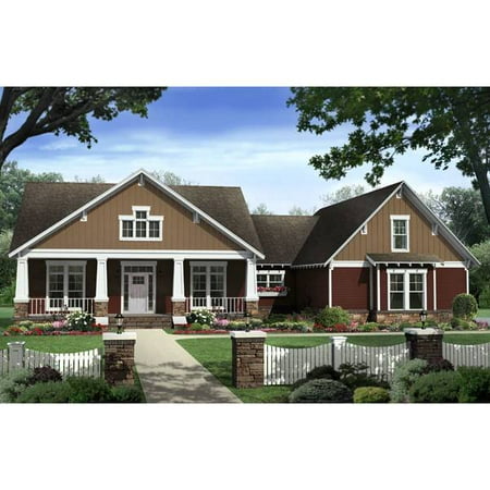 TheHouseDesigners-8561 Construction-Ready Country House Plan with Basement Foundation (5 Printed