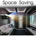 thumbnail image 5 of FEBTECH - Wall Entertainment Center Shelves - Shelf for Projector - Floating Shelves for Tv,DVD Players,Games Consoles, Cable Boxes, TV Accessories, 2 Shelf, Black, 5 of 7