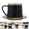 thumbnail image 2 of Ceramic Coffee Mug Black 1Set 6.3x5.1x3.3in, 2 of 8