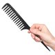 thumbnail image 4 of Peine de dientes anchos para desenredar el cabello, peine profesional de fibra de carbono negro, peine antiestático resistente al calor, adecuado para todo tipo de cabello., 4 of 5