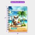 thumbnail image 5 of Chihuahua Hello Summer Beach Theme with Sunglasses and Tropical Cocktail Spiral Bound Journal Dog Lover Gifts Idea 5x7in Spiral Notebook - 00009, 5 of 5