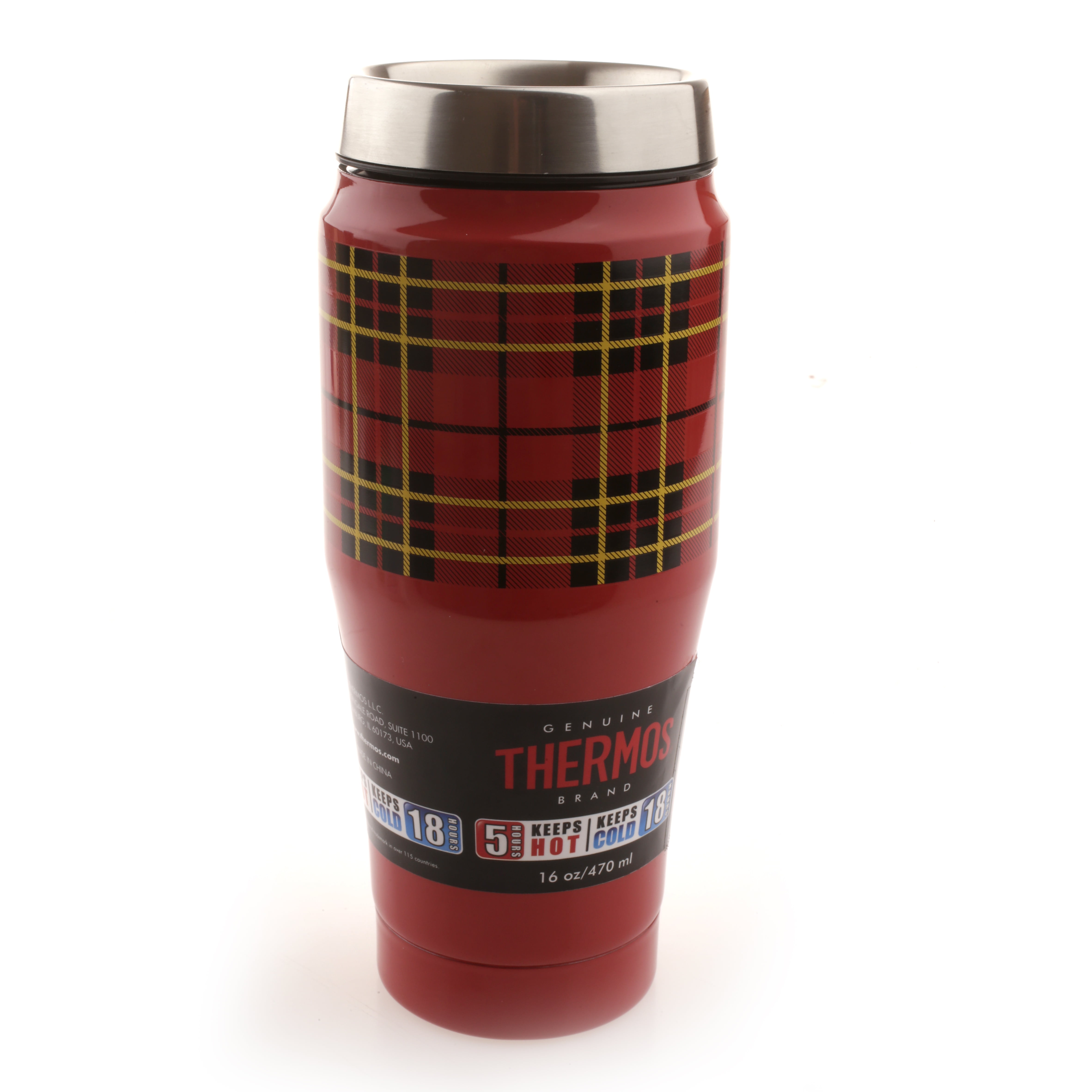 Large Red Plaid Thermos – Warehouse 55 Aurora