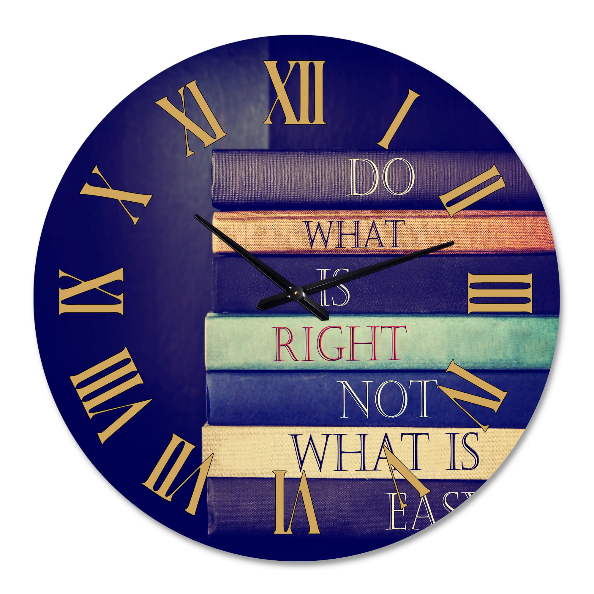 Designart 1 in Quartz Traditional Wall Clock