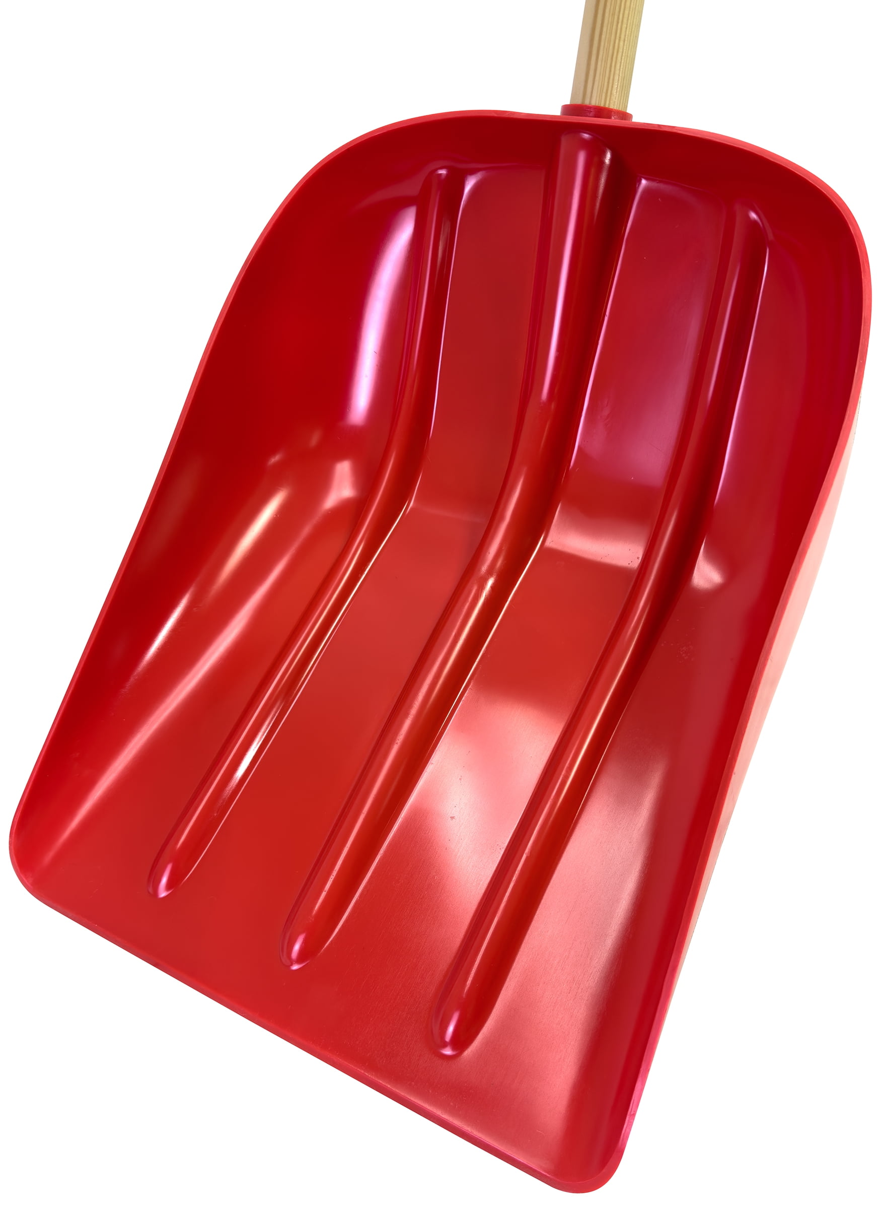 EMSCO Group Bigfoot Poly Super Snow Scoop - Extra Deep Shovel - Red
