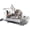Charcoal, variant on Compact Space Saving, Dish Rack with Removable Flatware Caddy and Angled Self Draining Drainboard, Satin Gray, 15-Inch-by-13.25-Inch