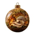 thumbnail image 2 of Adornos Navideños Planos De 8cm, Serie De Animales De Librería, Compañeros De Lectura, Decoraciones Con Diseño De Plástico Multicolor Para Árbol De Navidad Y Hogar, Erizo (1 Unidad) Rkxzt, 2 of 9