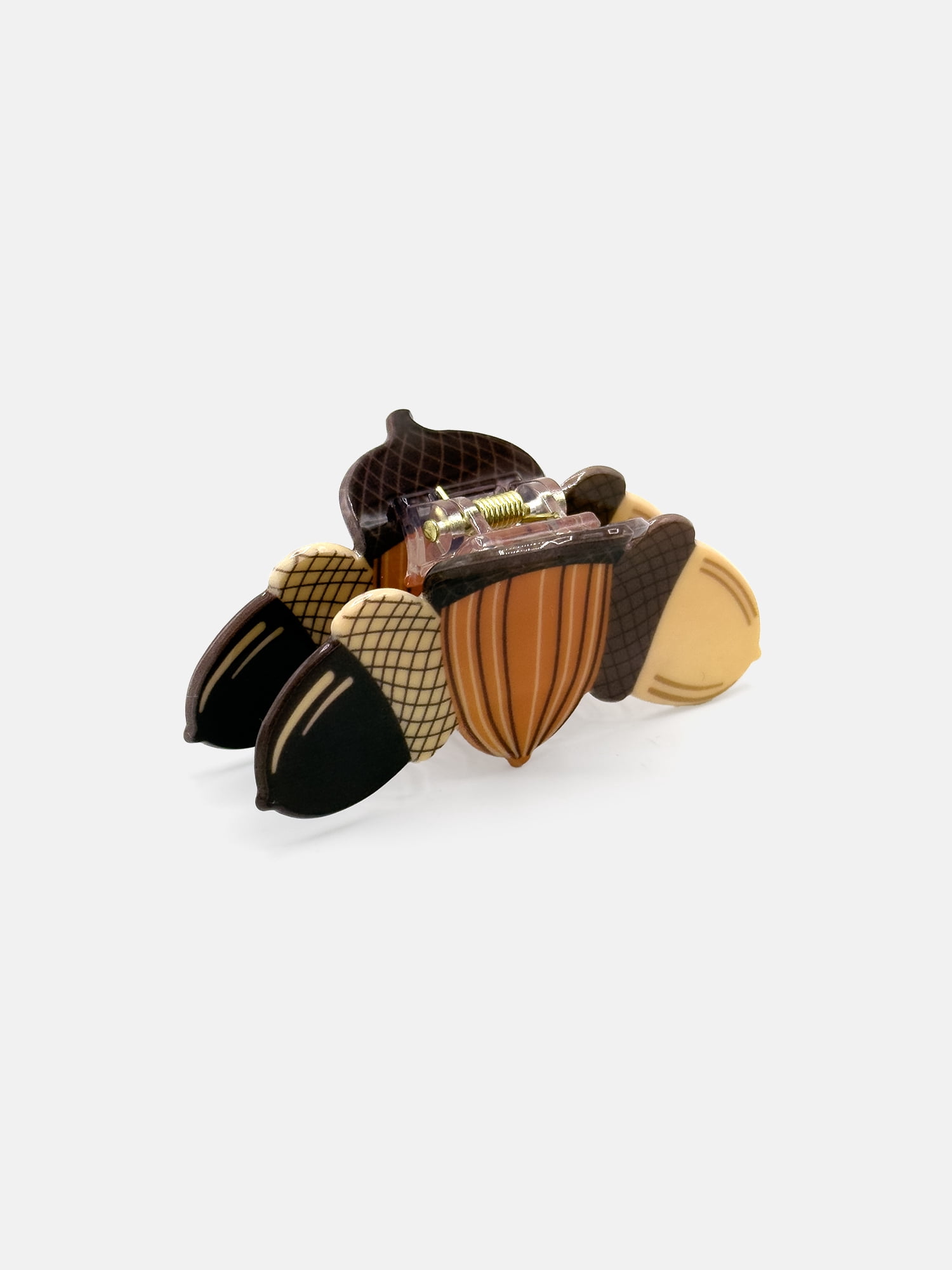 Acorns Acrylic Hair Claw, Brown, by Way to Celebrate