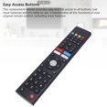 thumbnail image 4 of TV Remote Control, Sturdy Replacement TV Remote Control Complete Function Smoother Grip Easy To Use  for CHIQ Smart TV L32H7N L32H7S L32K5 L40K5 U43H7AN, 4 of 7