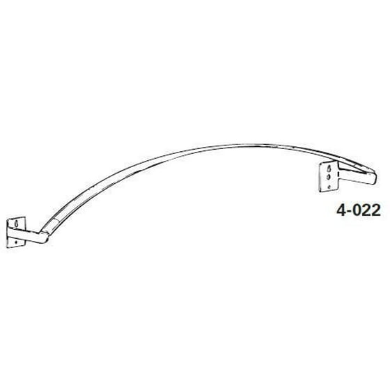 Graber Crystal Clear Flexible Arch Curtain Rod 28 To 40 Inch Graber Crystal Clear Flexible Arch Curtain Rod 28 To 40 Inch Customizable Width Com