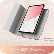 New iPad Pro 12.9 Inch Case, i-Blason [Cosmo] Full-Body Trifold Stand Protective Case Cover with Auto Sleep/Wake & Pencil Holder for Apple iPad Pro 12.9 Inch 2018 Release (Marble)