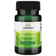 Swanson Anti-Gas Enzyme 123 mg 90 Veggie Capsules