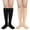 Black + Skin, variant on LAVA 2 Packs Women Fleece Lines Knee High Socks Winter Warm Thick Thigh High Socks Opaque Plush Long Boots Socks Leg Warmer