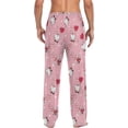 thumbnail image 2 of Valentine Gnomes Men's Pajama Pants, Soft and Comfortable Lounge Sleep Bottoms with Pockets, Men's Sleepwear with Custom Print, Small, 2 of 7