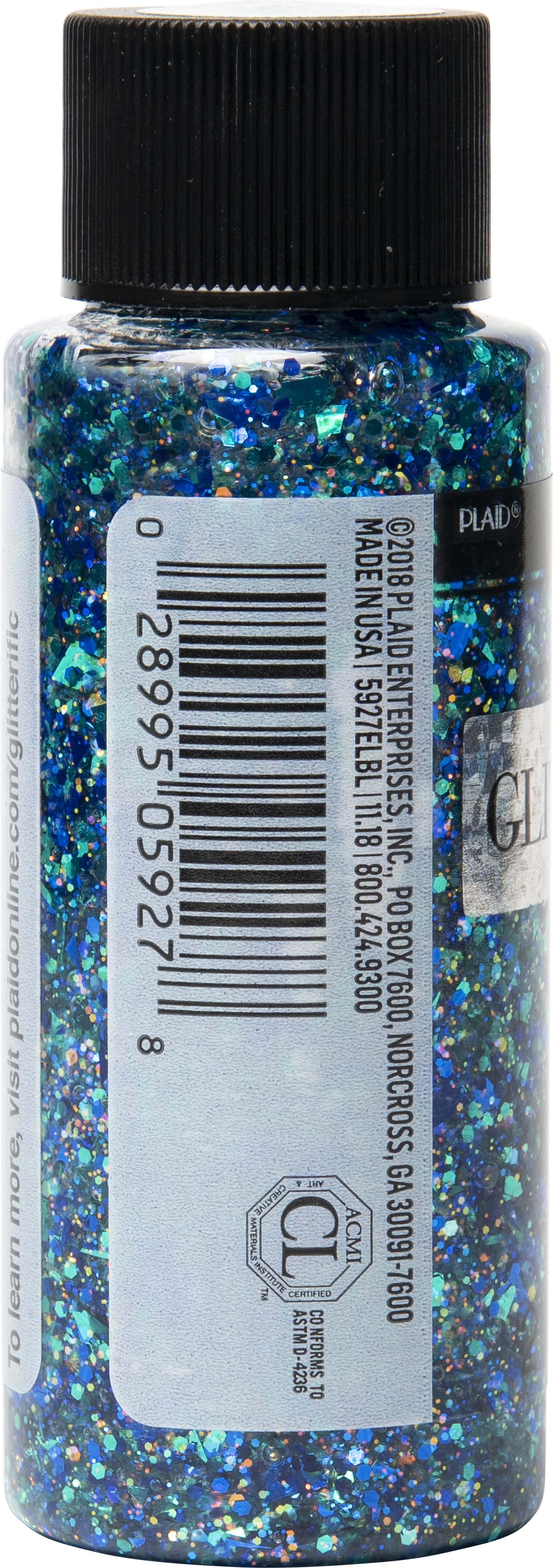 Plaid FolkArt Glow In The Dark Acrylic Paint - Blue, 2 oz, Bottle, BLICK  Art Materials
