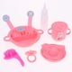 thumbnail image 4 of de Cubiertos de Simulación de Plástico de 8 Piezas, Modelo de Vajilla, Accesorio de Muñeca, Rosa, 4 of 9