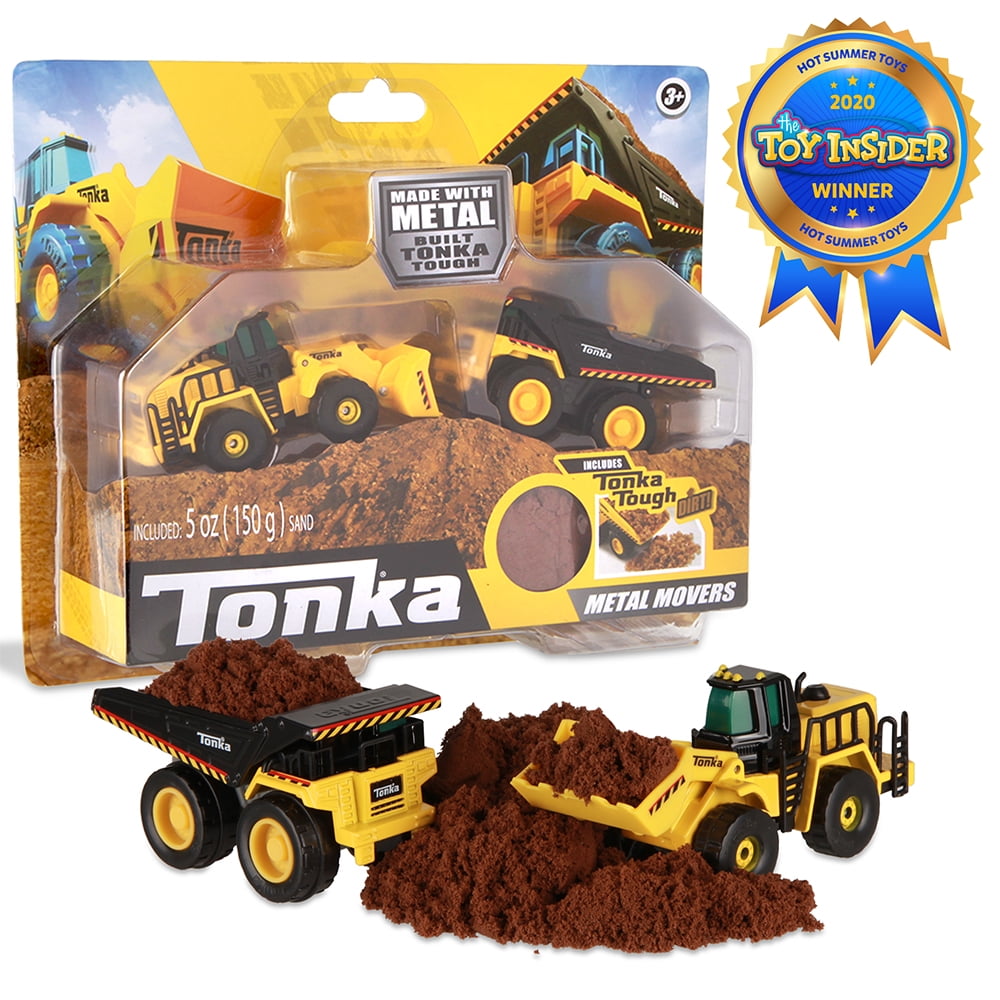 Mighty Dump Truck & Front Loader Tonka Metal Movers Combo Pack 