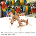 thumbnail image 4 of Toys, Bird Chew Toys Bite  Interesting Wood Blocks Safe With Removable Hooks For Parrots, 4 of 8