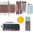 thumbnail image 1 of Kit de herramientas para arcilla Amz Camel de 36 piezas para modelado y cerámica, 1 of 6
